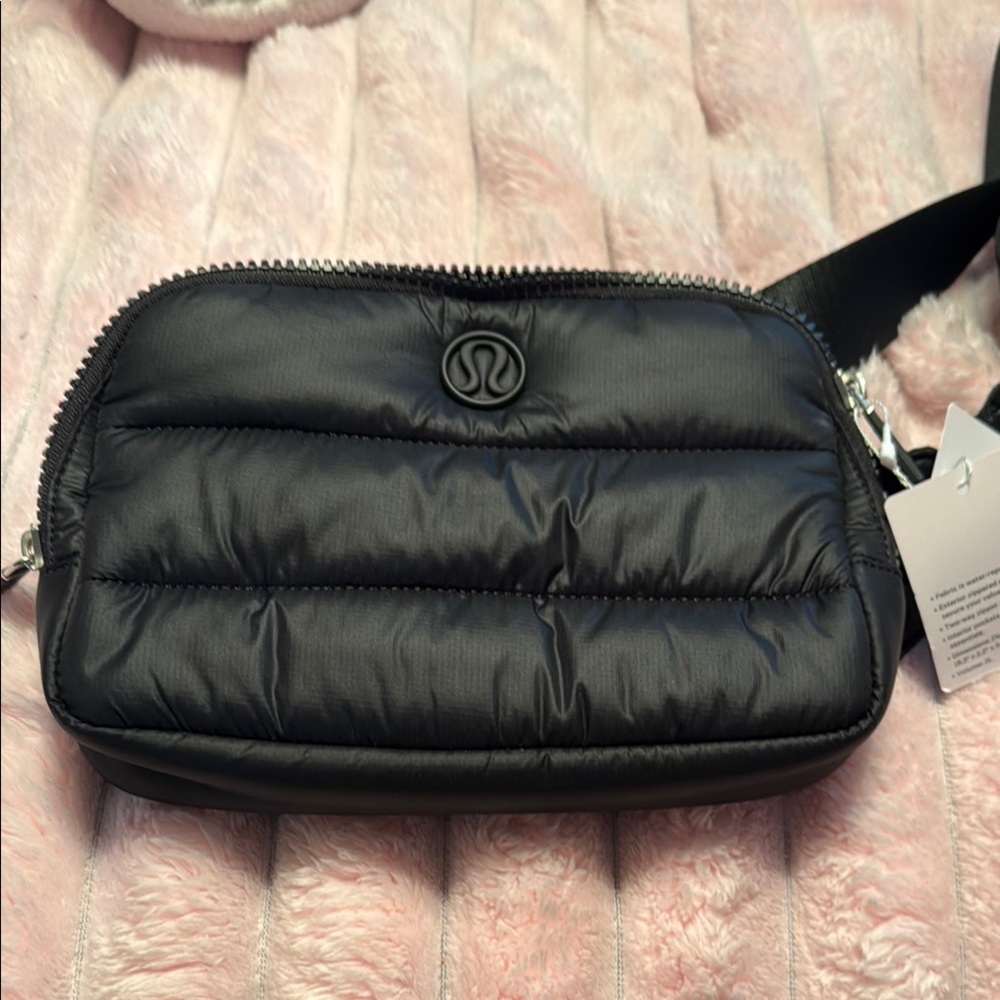 Lululemon Black Quilted Crossbody Bag